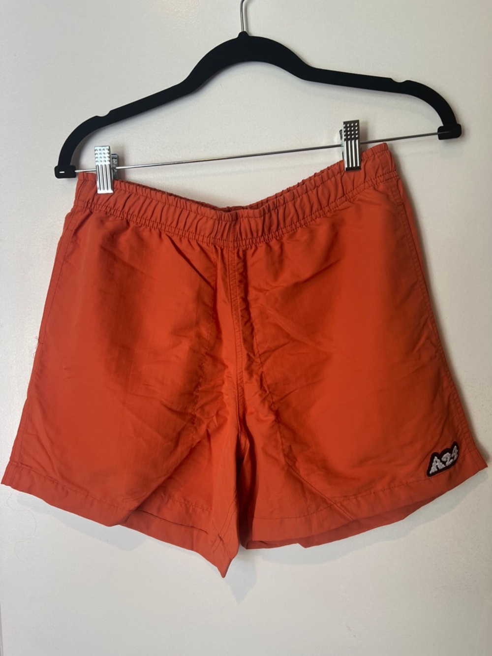 A24 Unisex Red Outdoor Athletic Shorts